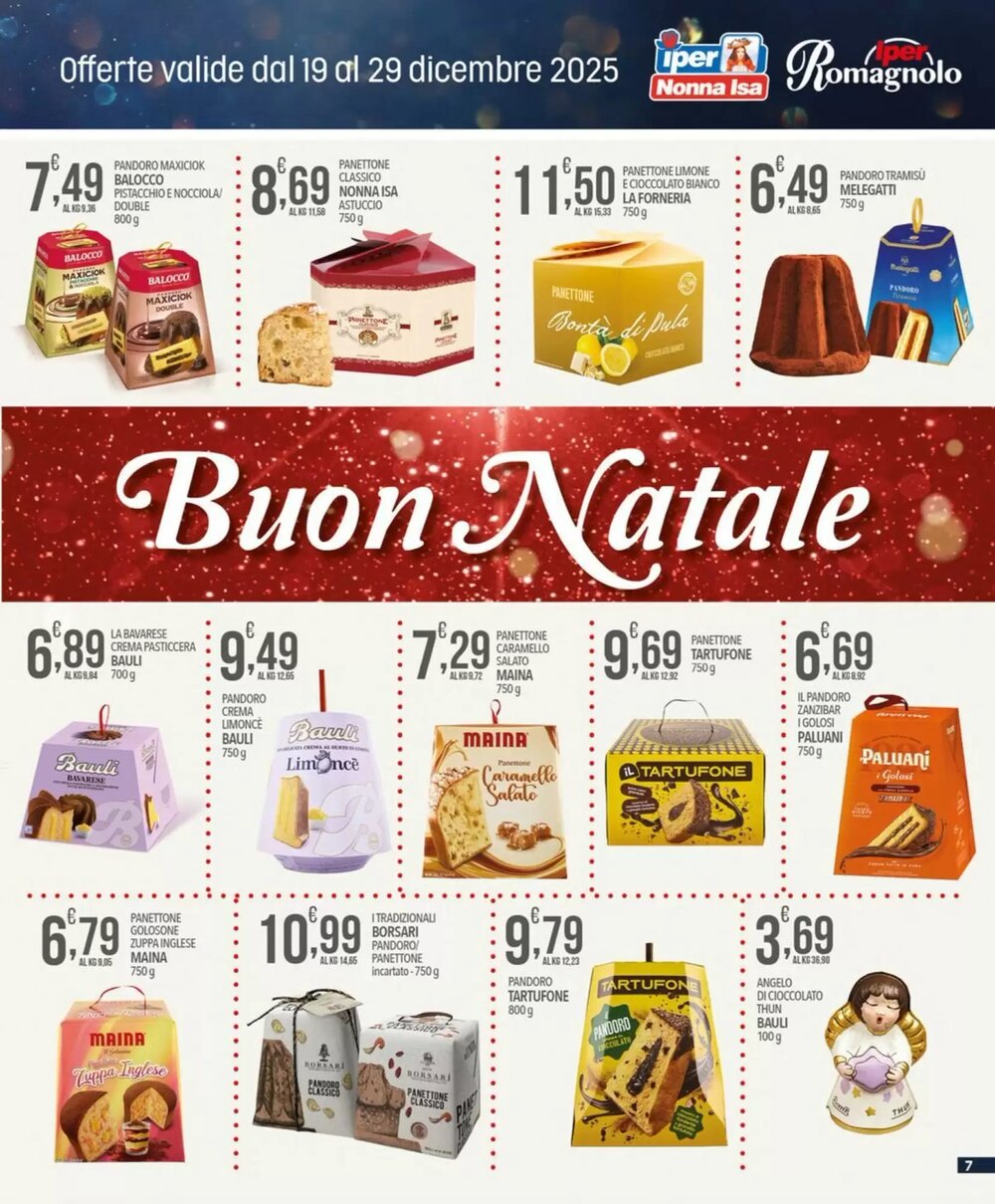 Volantino promozionale Iper Romagnolo  valide dal 19/12/2025 - Pagina 7.