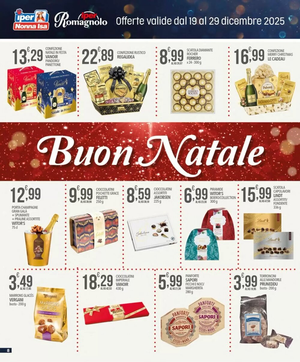 Volantino promozionale Iper Romagnolo  valide dal 19/12/2025 - Pagina 8.