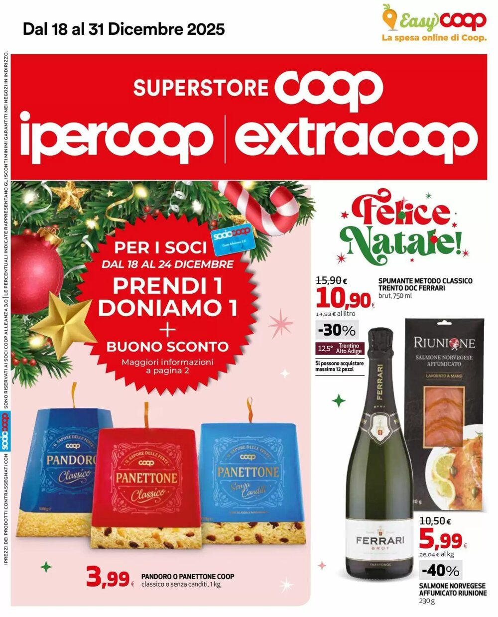Volantino promozionale Coop  valide dal 19/12/2025 - Pagina 1.