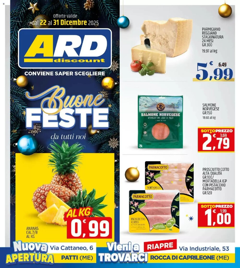 Volantino promozionale Ard Discount  valide dal 22/12/2025 - Pagina 1.