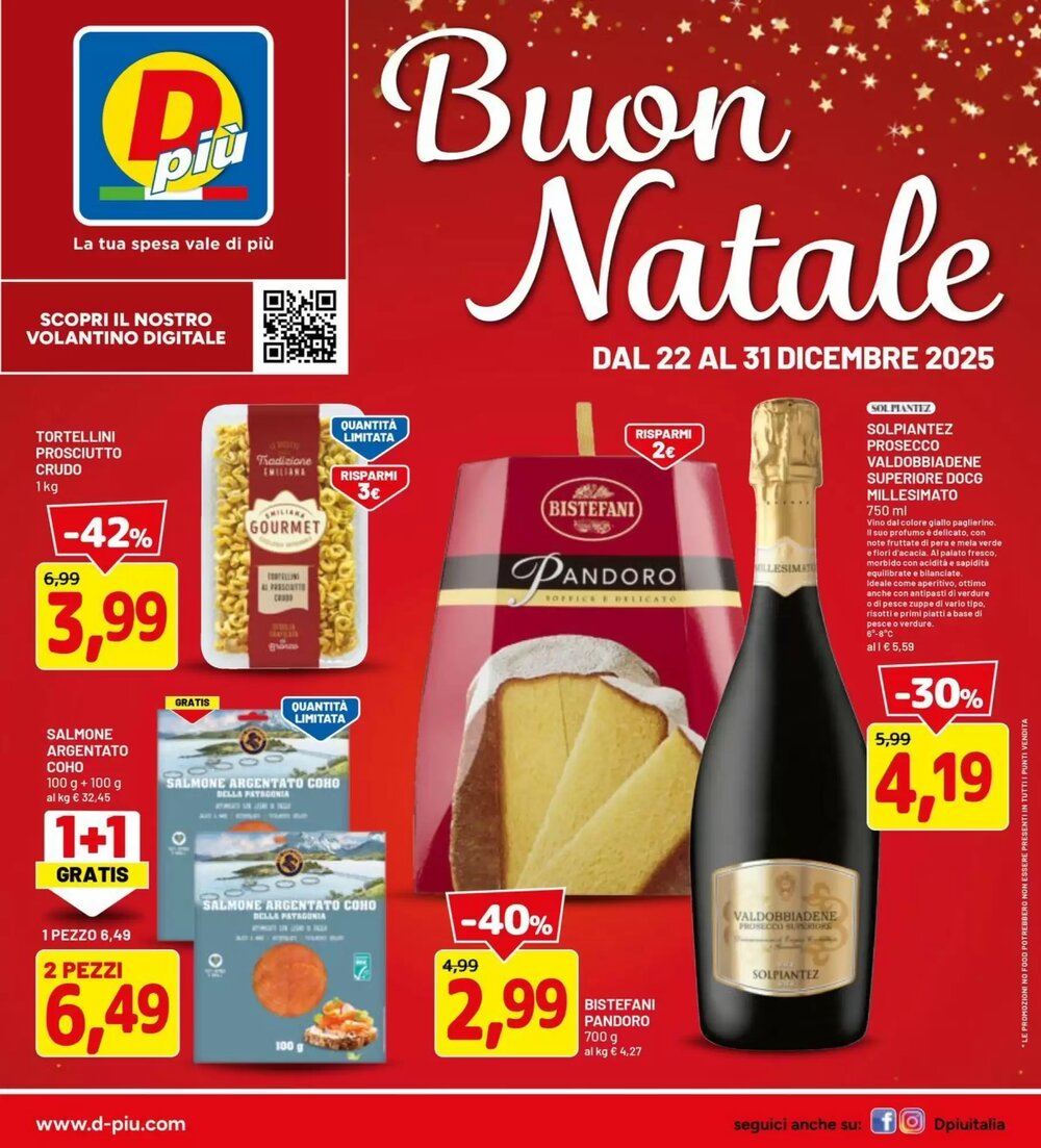 Volantino promozionale DPiù  valide dal 22/12/2025 - Pagina 1.