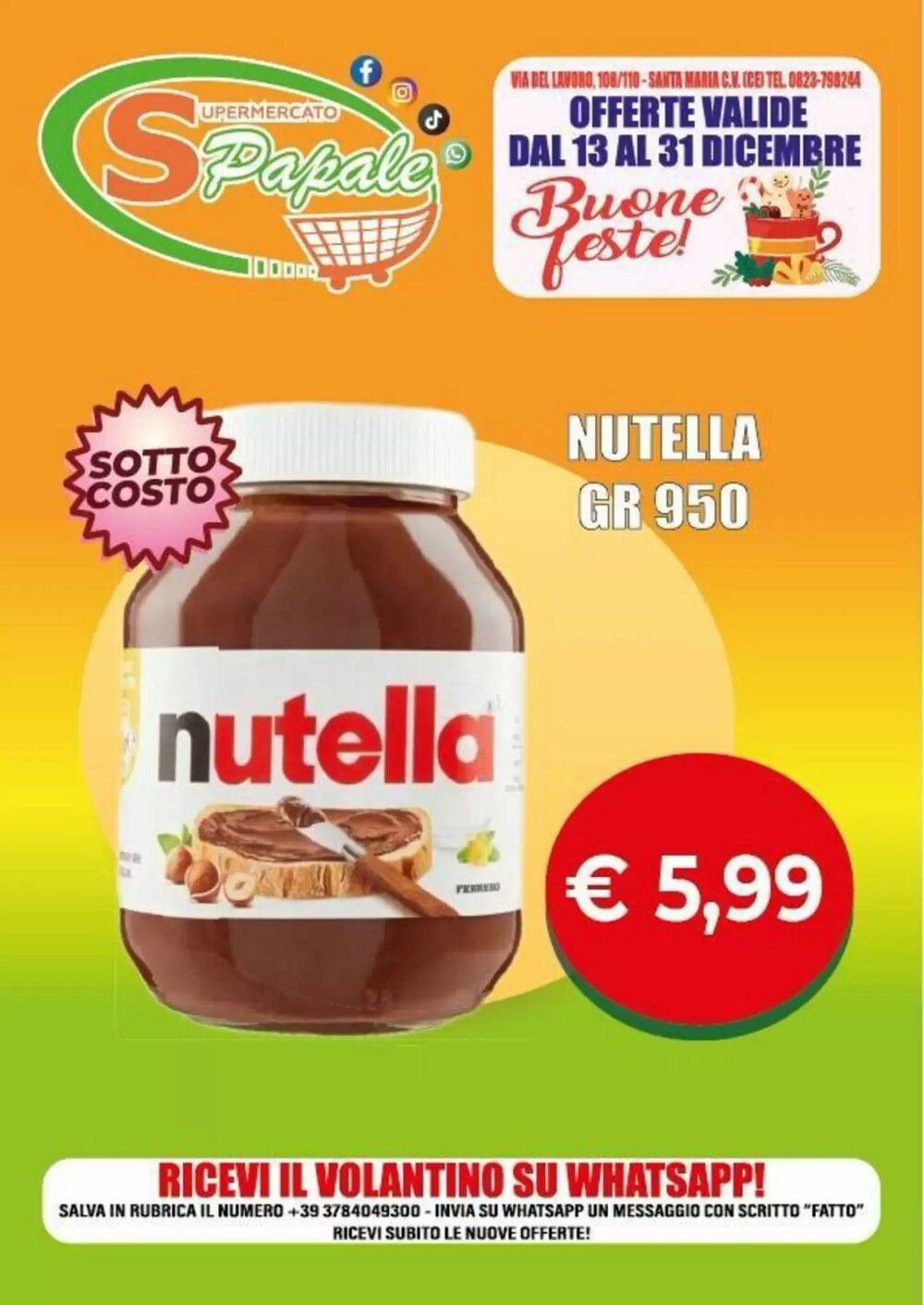 Volantino promozionale Supermercato Papale  valide dal 22/12/2025 - Pagina 2.