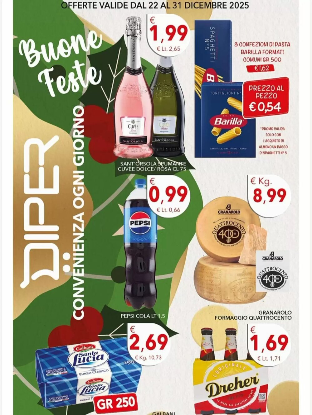 Volantino promozionale Diper  valide dal 22/12/2025 - Pagina 1.