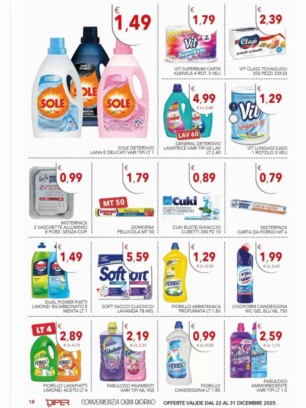 Volantino promozionale Diper  valide dal 22/12/2025 - Pagina 18.