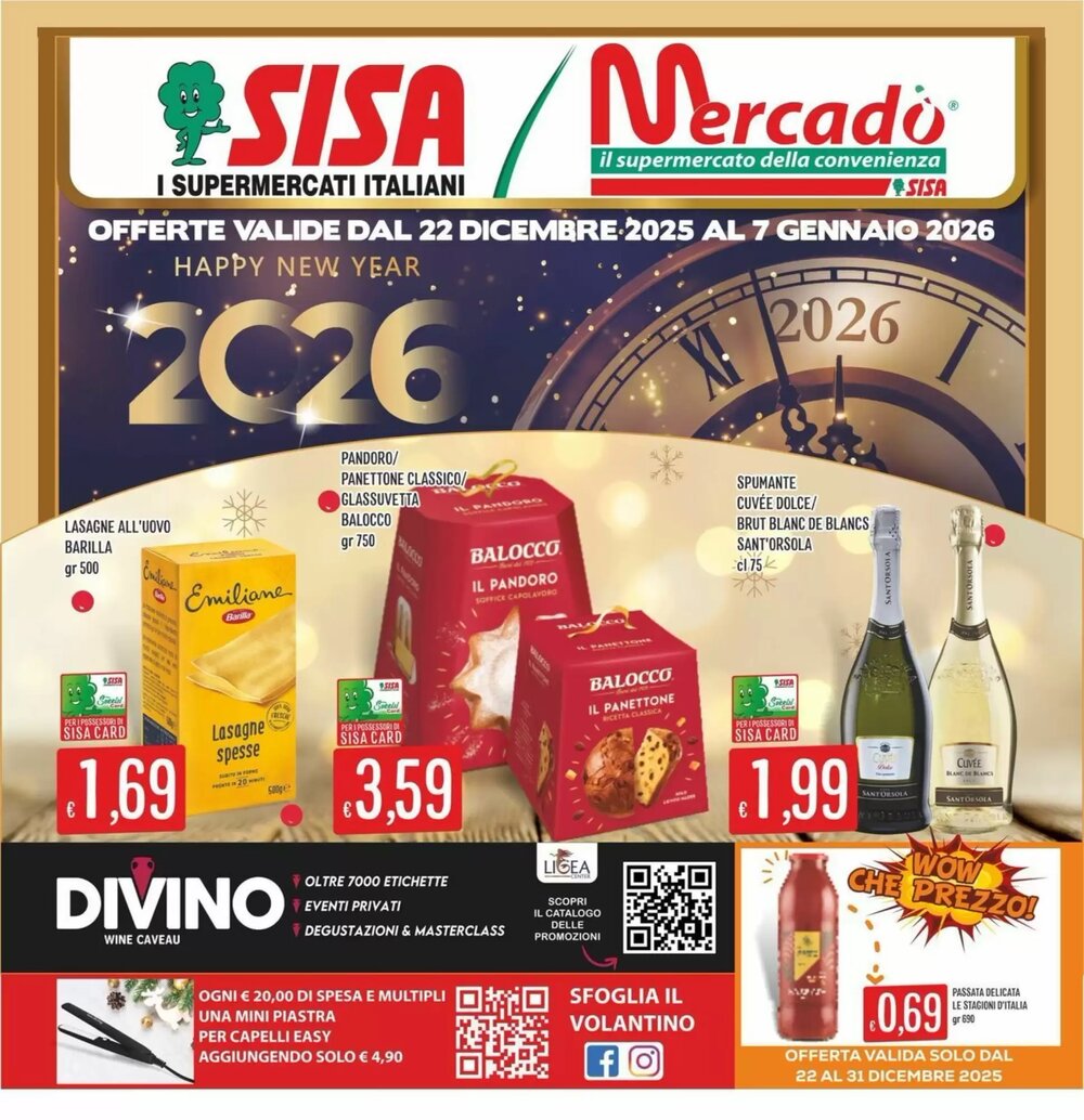 Volantino promozionale Mercadò  valide dal 22/12/2025 - Pagina 1.