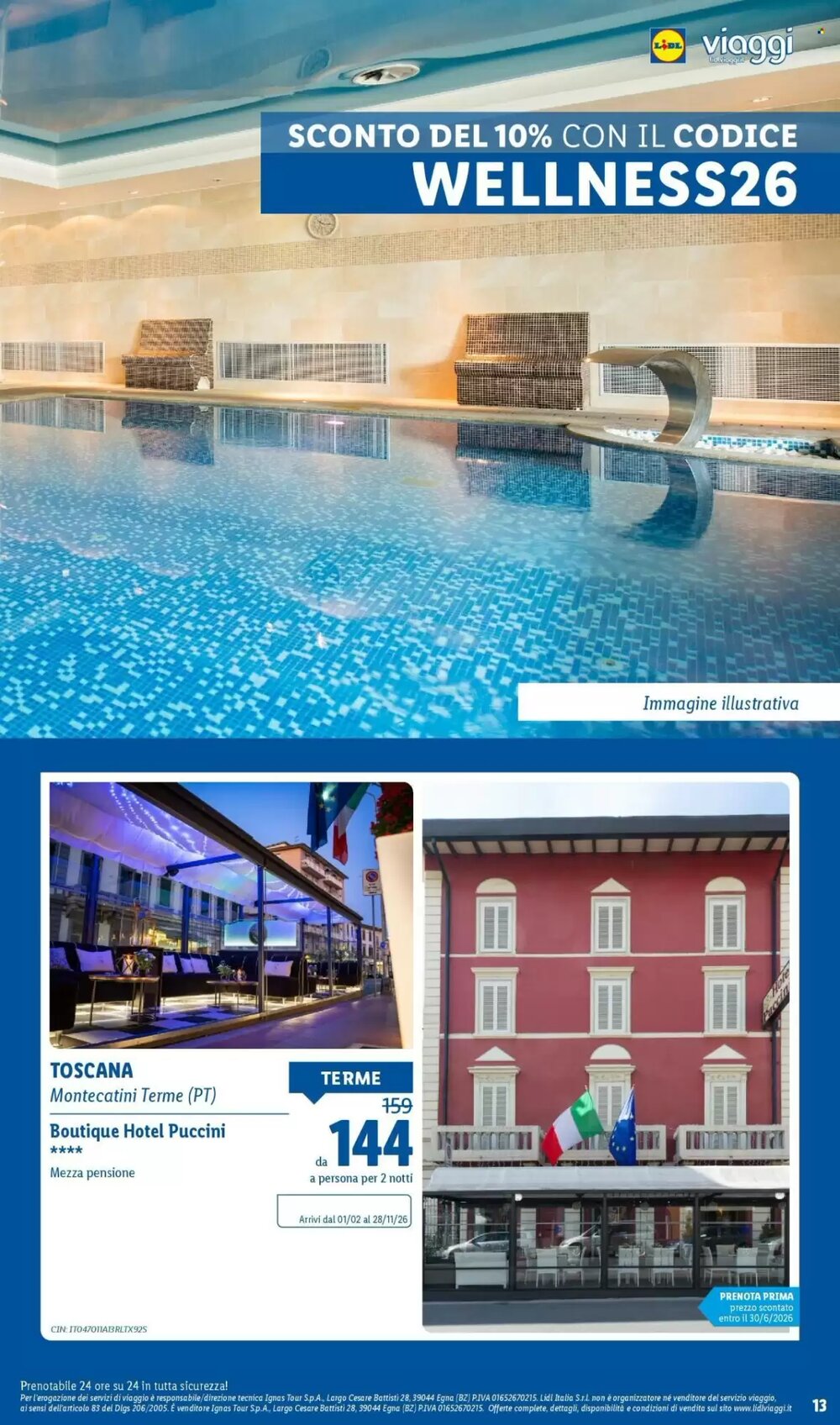 Volantino promozionale Lidl Viaggi  valide dal 22/12/2025 - Pagina 13.