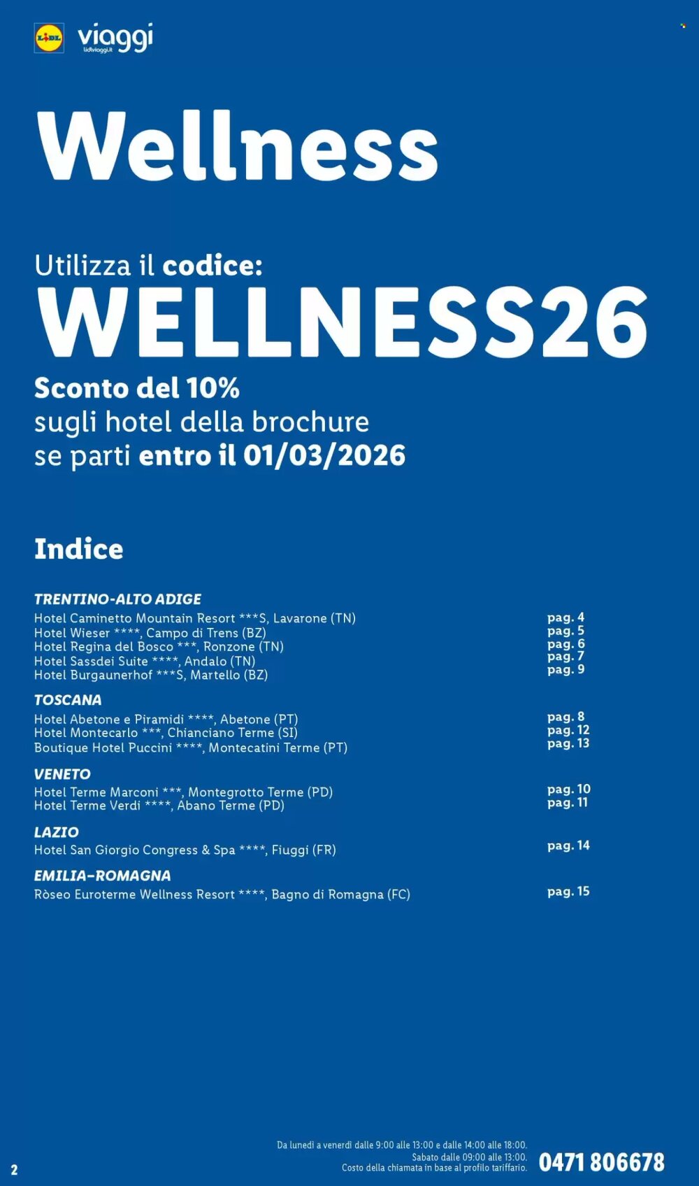 Volantino promozionale Lidl Viaggi  valide dal 22/12/2025 - Pagina 2.