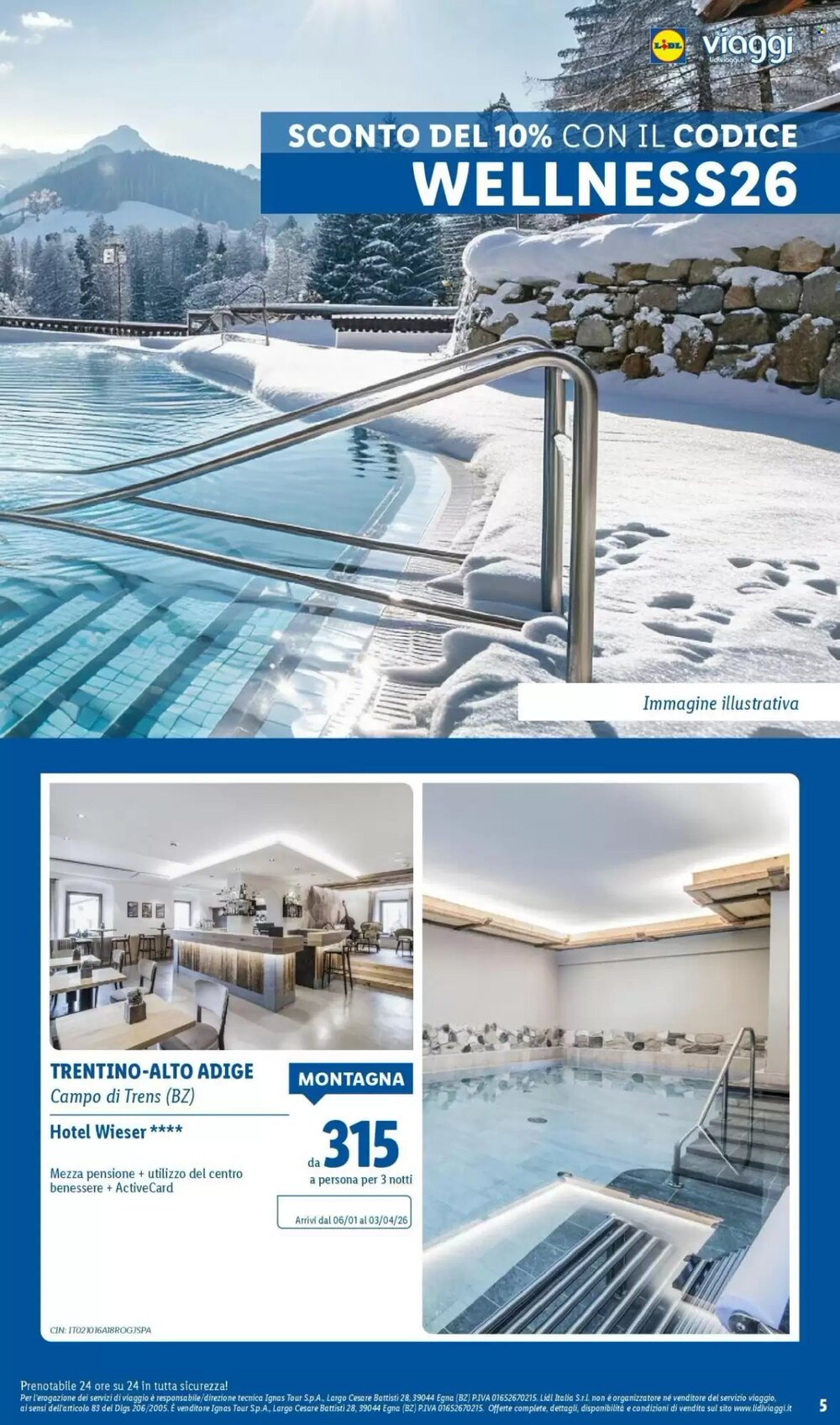 Volantino promozionale Lidl Viaggi  valide dal 22/12/2025 - Pagina 5.