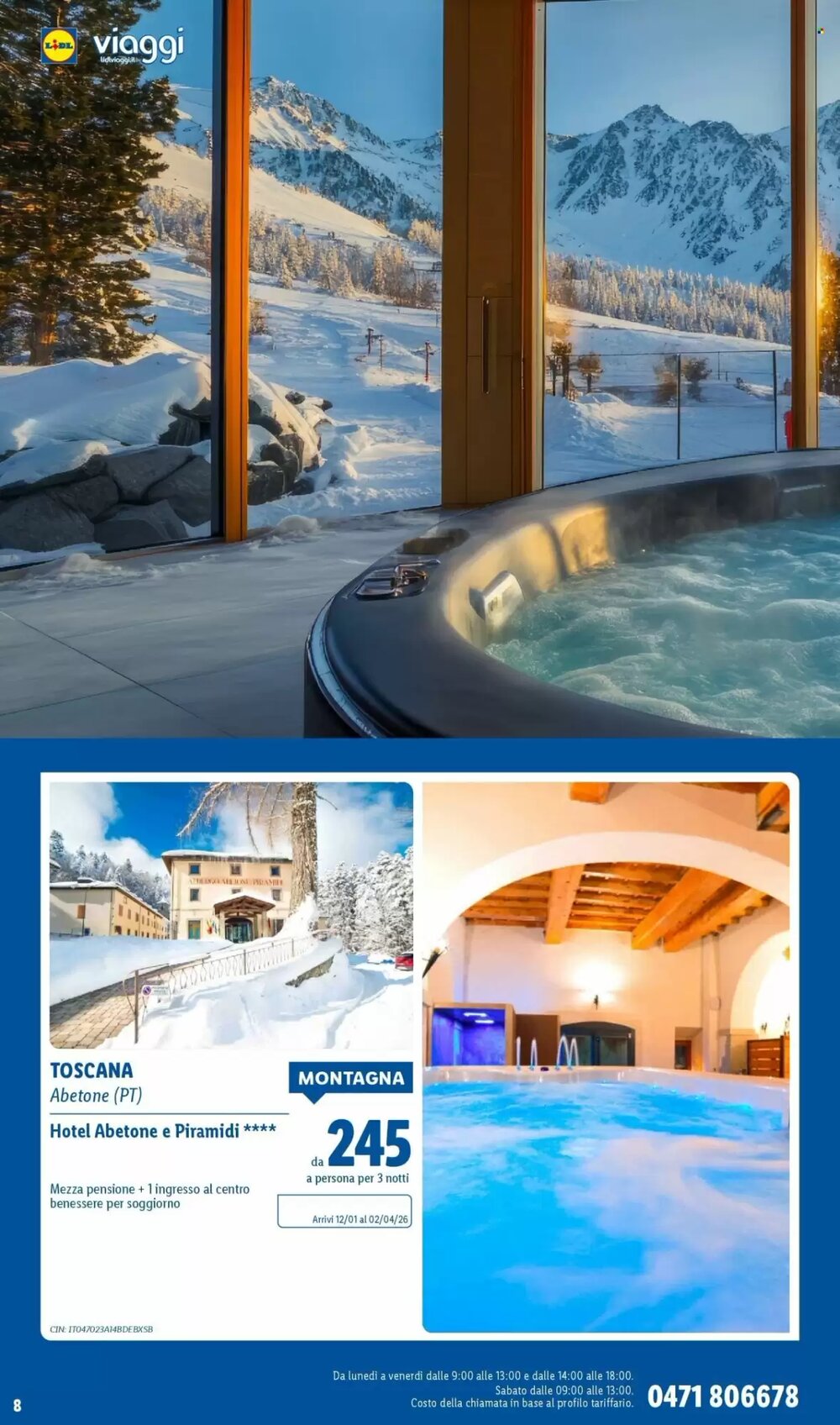 Volantino promozionale Lidl Viaggi  valide dal 22/12/2025 - Pagina 8.