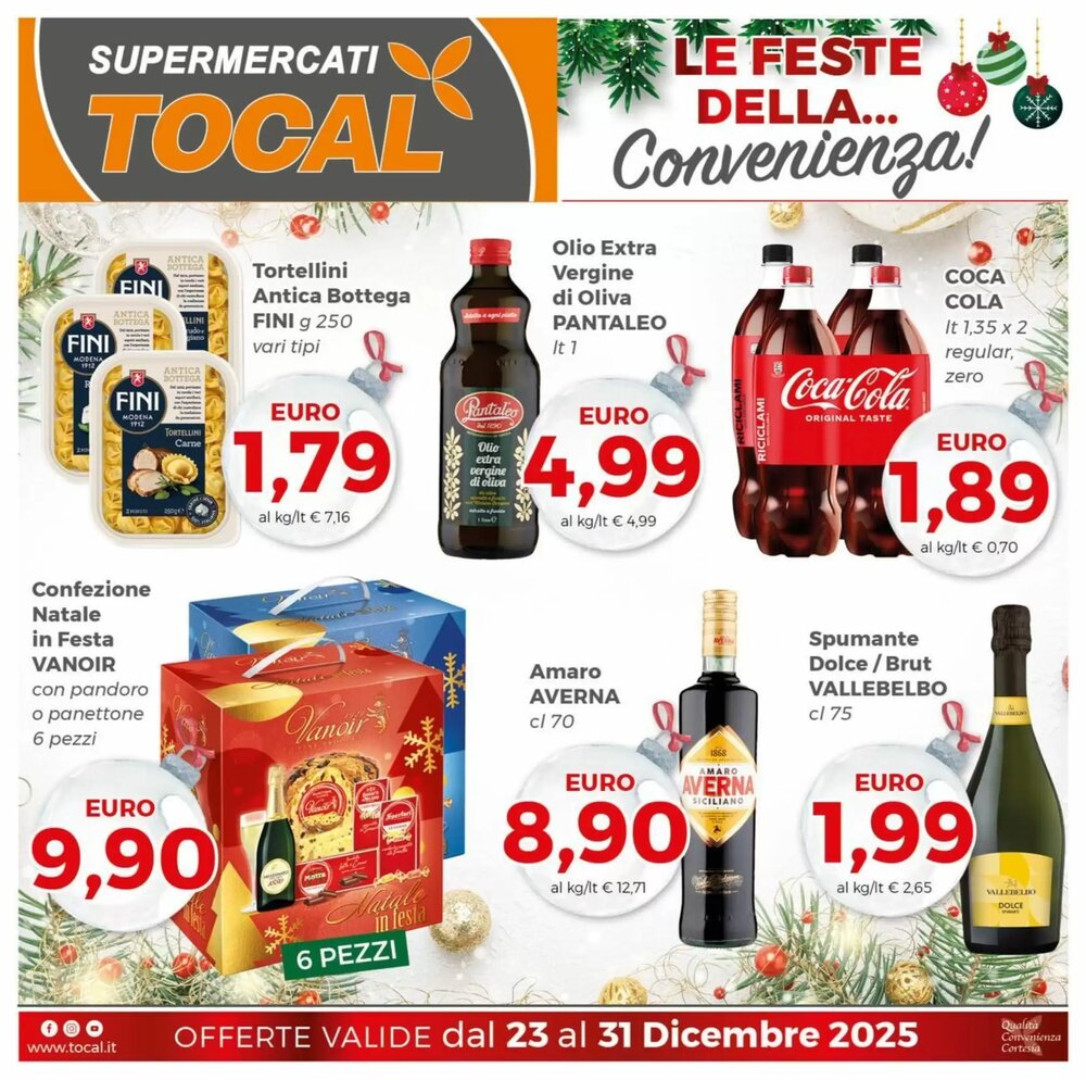 Volantino promozionale Tocal  valide dal 23/12/2025 - Pagina 1.