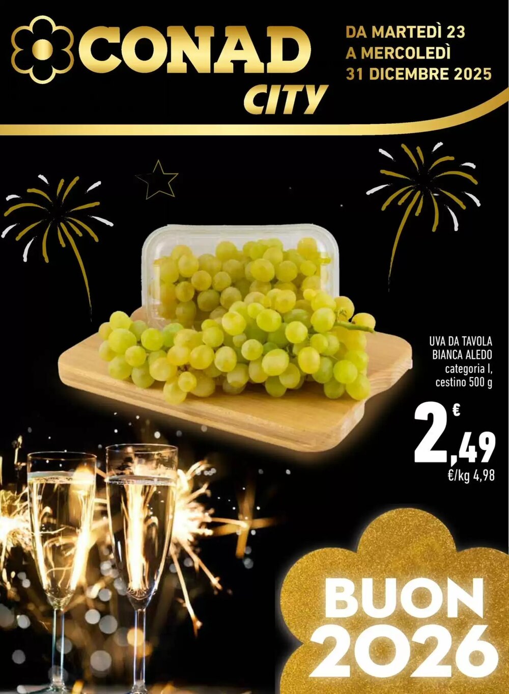 Volantino promozionale Conad City  valide dal 23/12/2025 - Pagina 1.