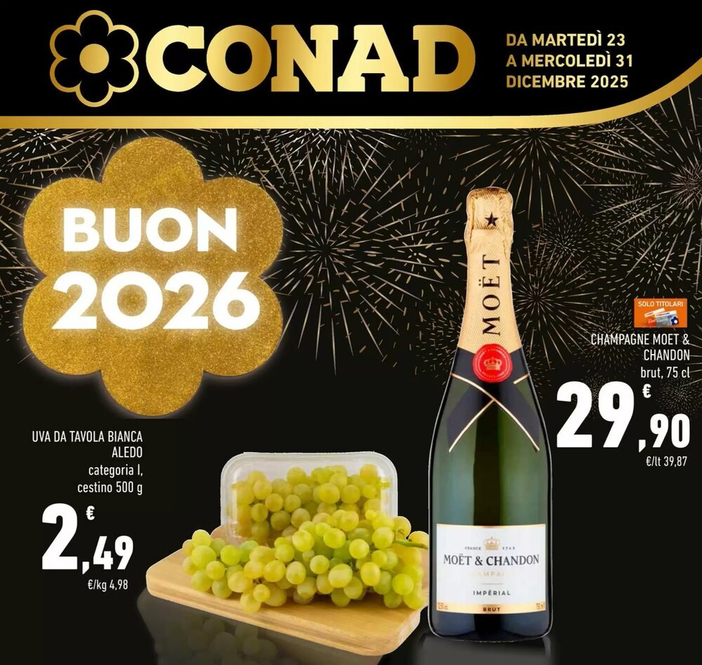 Volantino promozionale Conad  valide dal 23/12/2025 - Pagina 1.