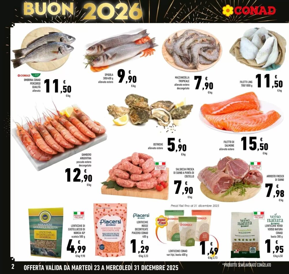 Volantino promozionale Conad  valide dal 23/12/2025 - Pagina 2.