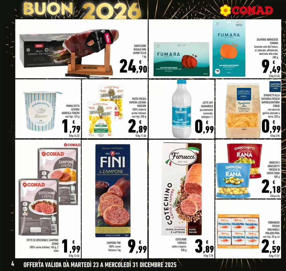 Volantino promozionale Conad  valide dal 23/12/2025 - Pagina 4.