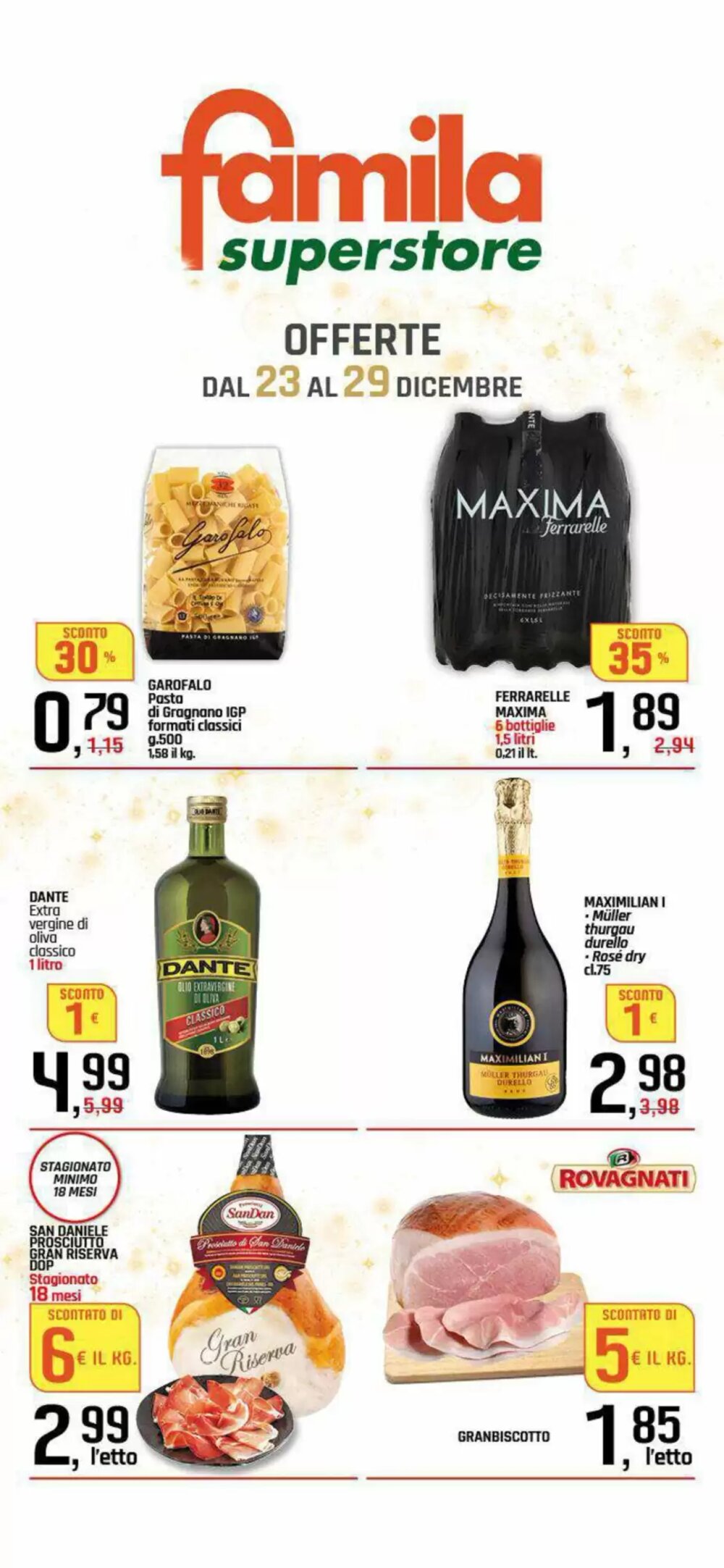 Volantino promozionale Famila Superstore  valide dal 23/12/2025 - Pagina 1.
