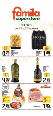 Volantino promozionale Famila Superstore  valide dal 23/12/2025