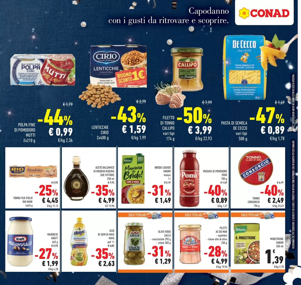 Volantino promozionale Conad  valide dal 26/12/2025 - Pagina 25.