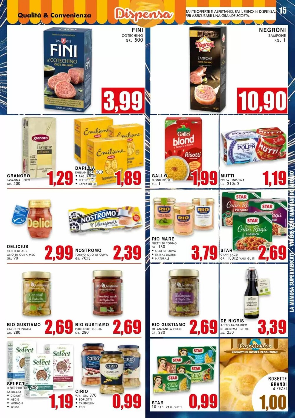 Volantino promozionale La Mimosa Supermercati  valide dal 26/12/2025 - Pagina 15.