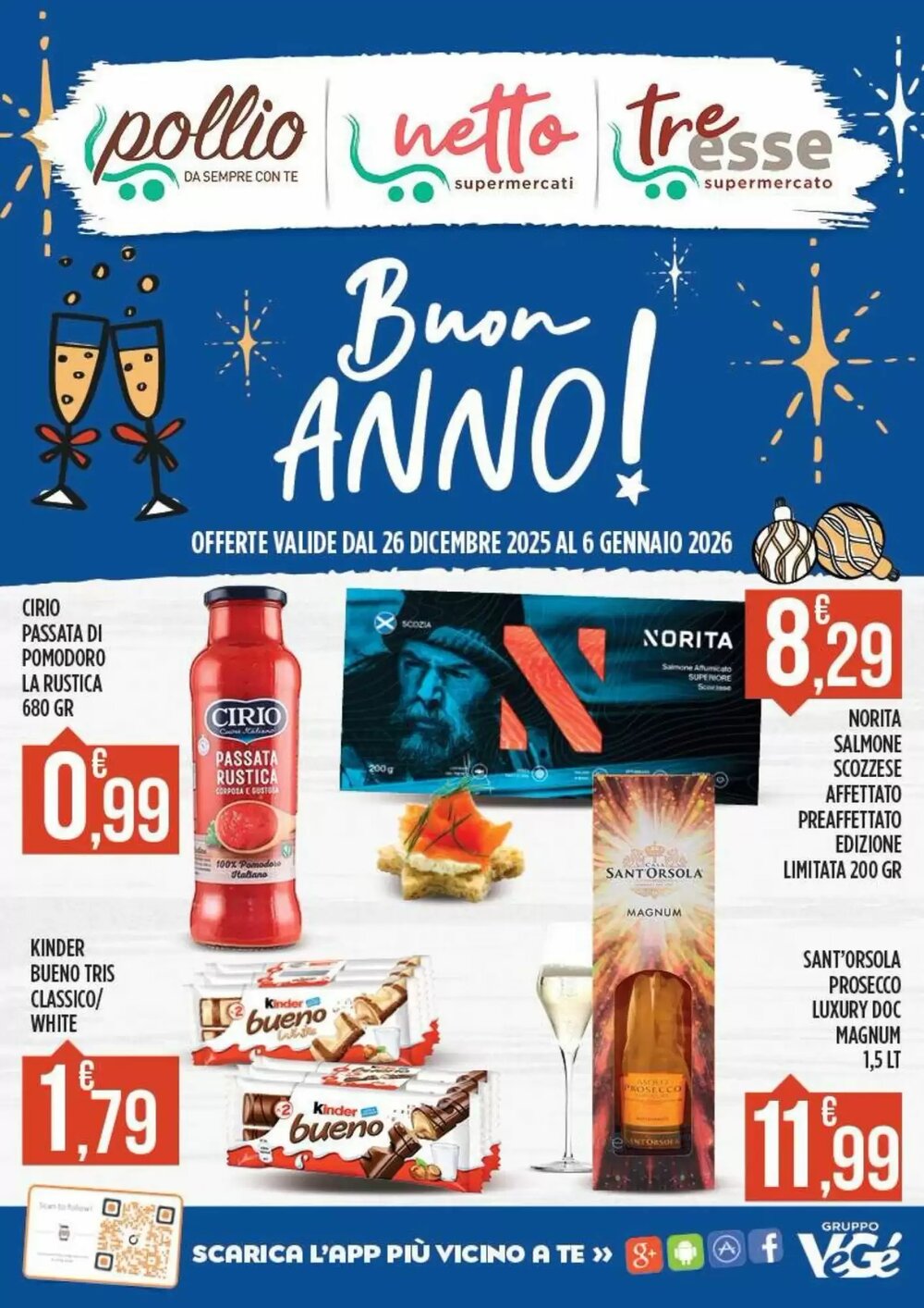 Volantino promozionale Supermercato Pollio  valide dal 26/12/2025 - Pagina 1.
