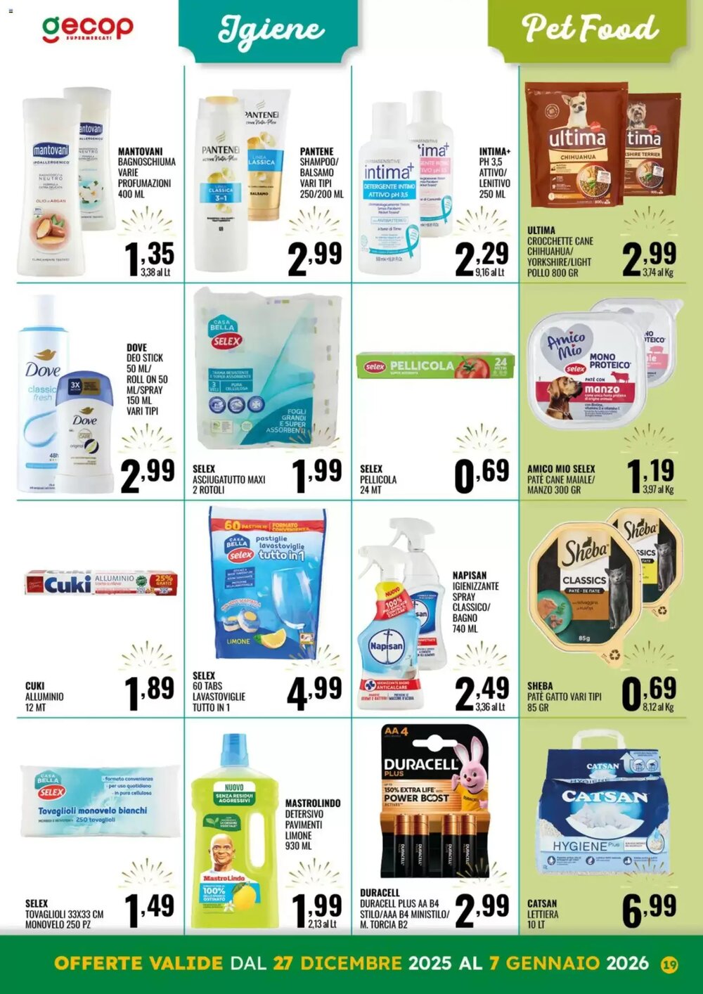 Volantino promozionale Gecop  valide dal 27/12/2025 - Pagina 19.