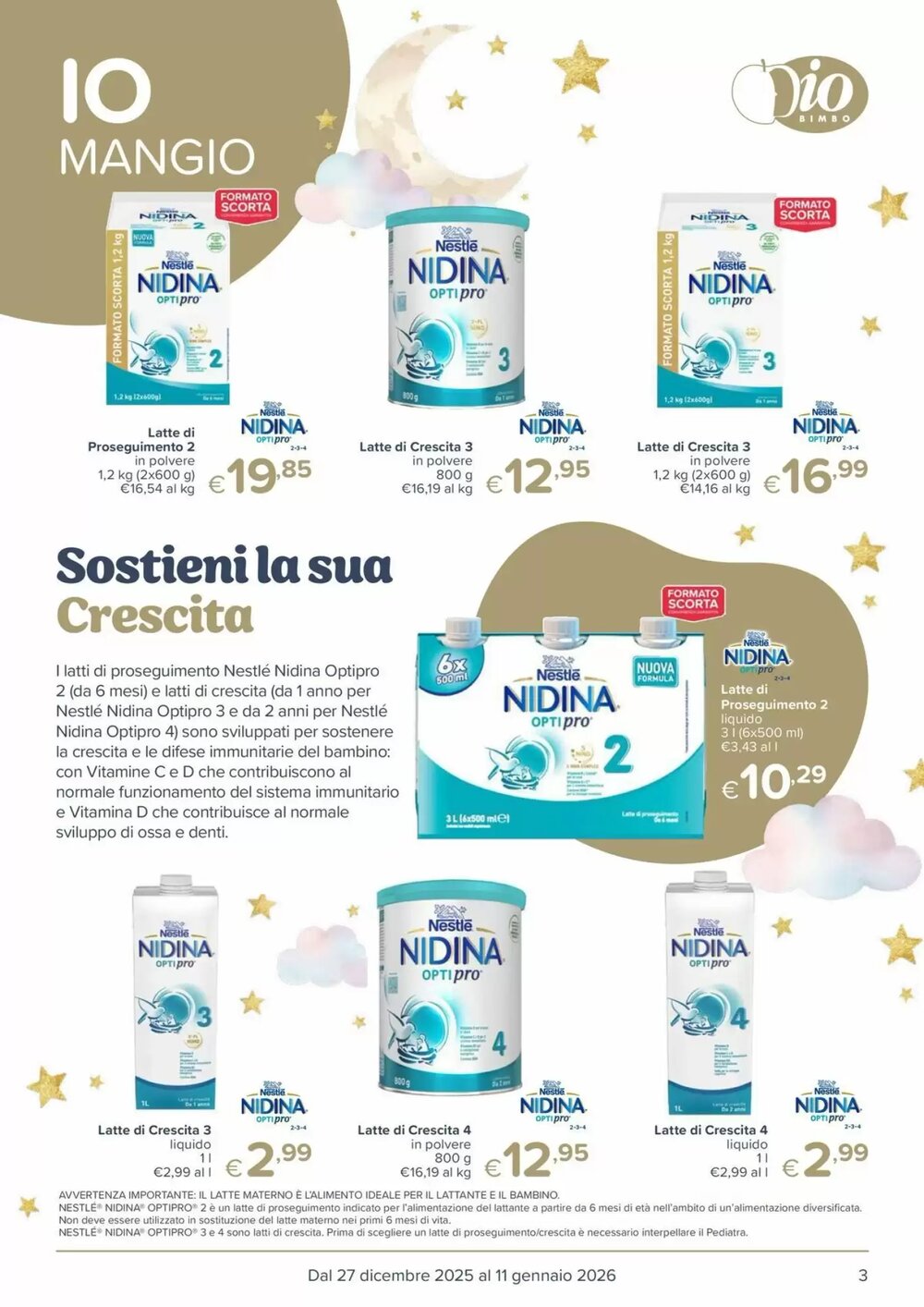 Volantino promozionale Io Bimbo  valide dal 27/12/2025 - Pagina 3.