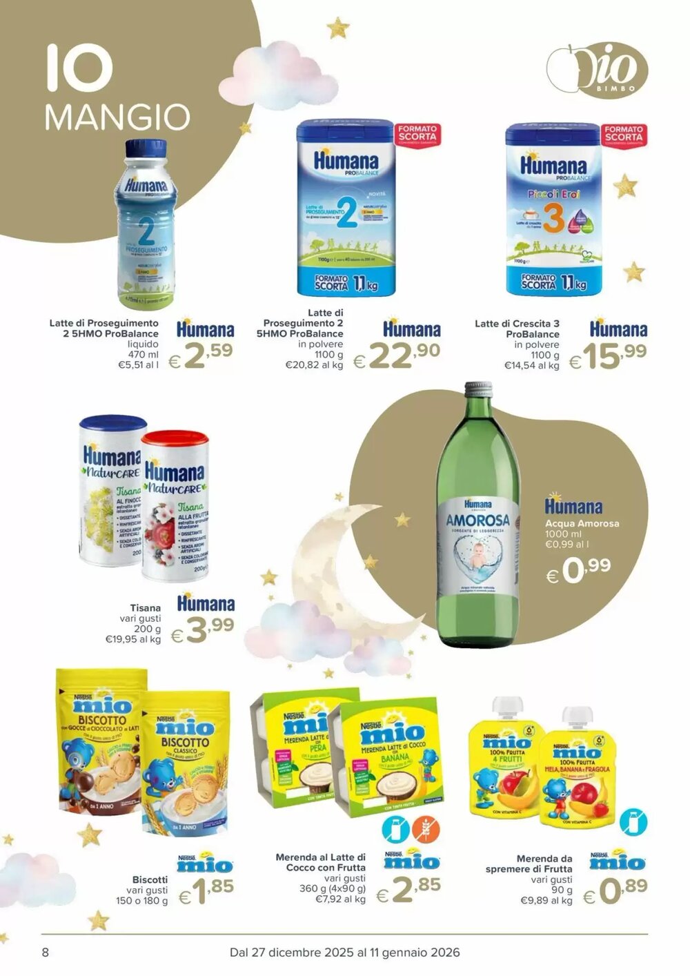 Volantino promozionale Io Bimbo  valide dal 27/12/2025 - Pagina 8.