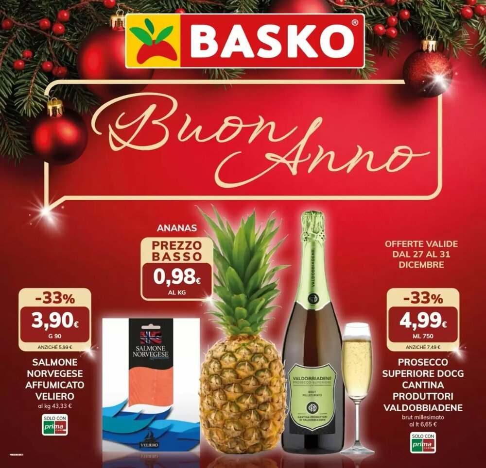 Volantino promozionale Basko  valide dal 27/12/2025 - Pagina 1.