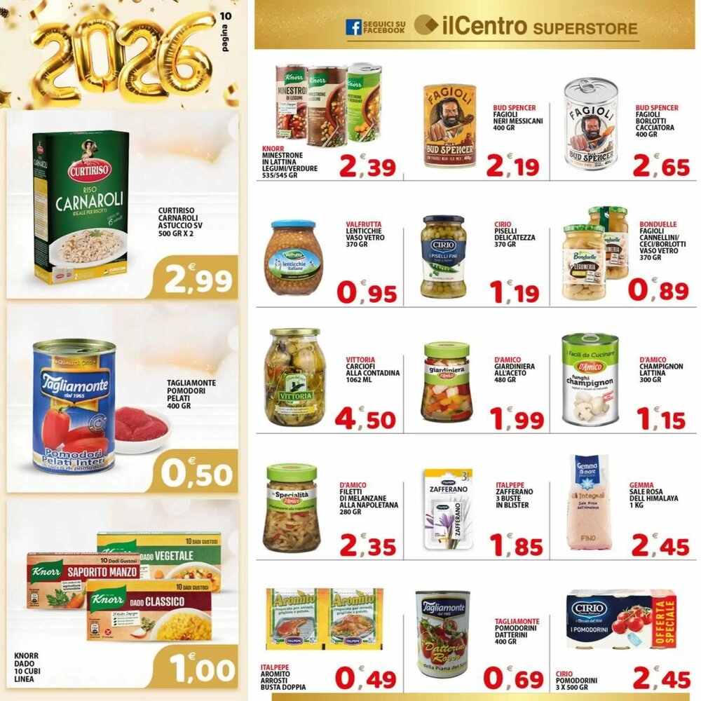 Volantino promozionale Il Centro Superstore  valide dal 27/12/2025 - Pagina 10.