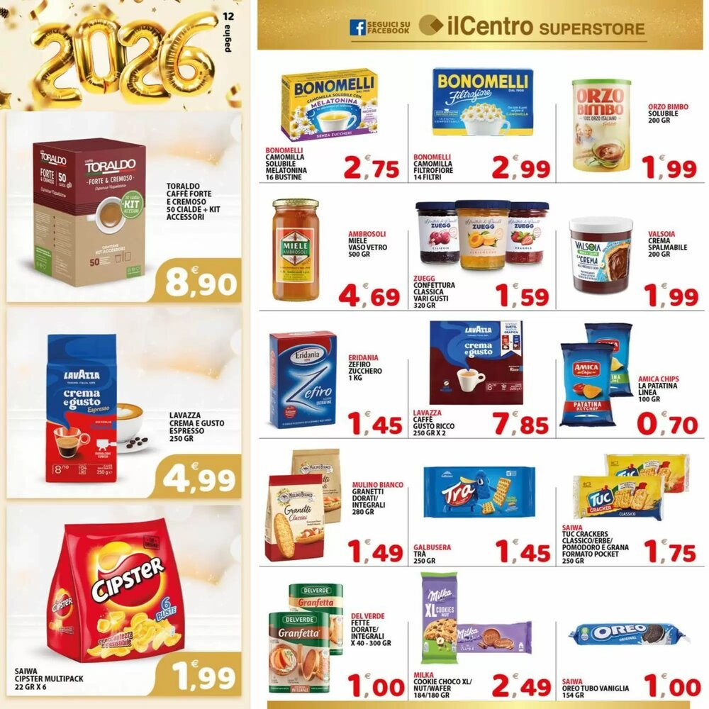 Volantino promozionale Il Centro Superstore  valide dal 27/12/2025 - Pagina 12.