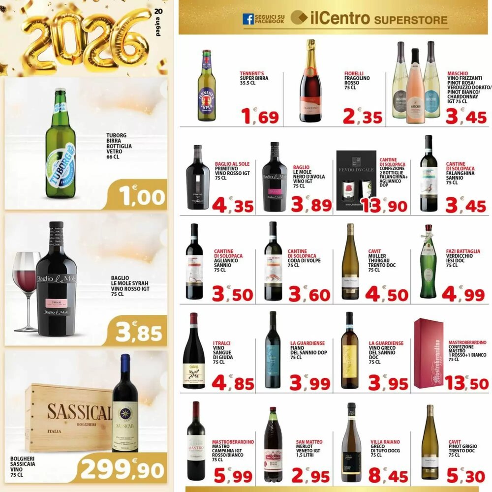 Volantino promozionale Il Centro Superstore  valide dal 27/12/2025 - Pagina 20.