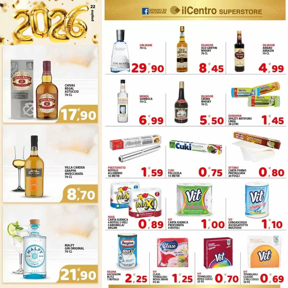 Volantino promozionale Il Centro Superstore  valide dal 27/12/2025 - Pagina 22.