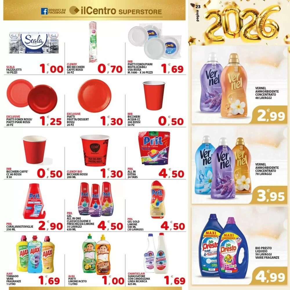 Volantino promozionale Il Centro Superstore  valide dal 27/12/2025 - Pagina 23.