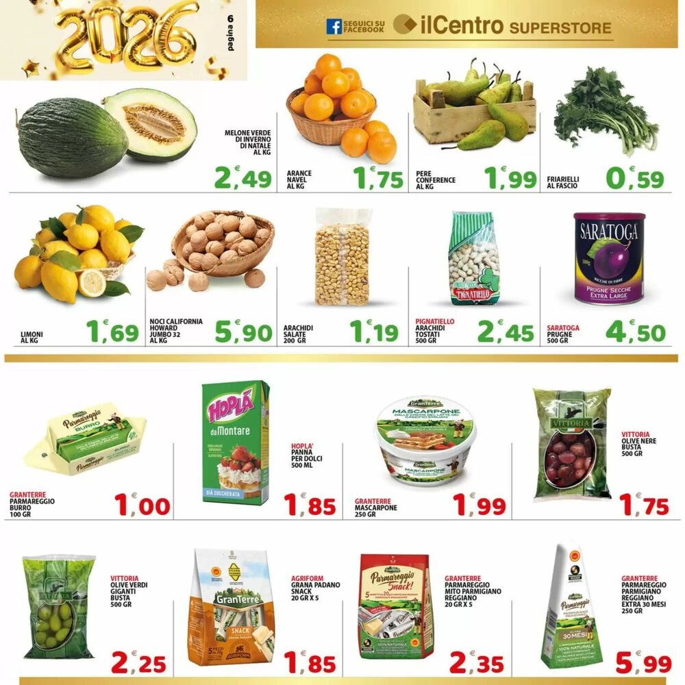 Volantino promozionale Il Centro Superstore  valide dal 27/12/2025 - Pagina 6.