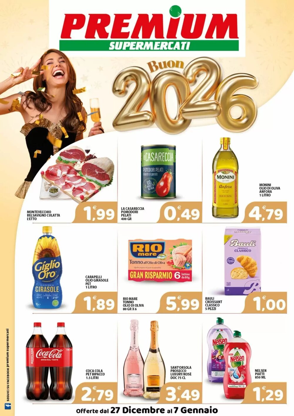 Volantino promozionale Premium Supermercati  valide dal 27/12/2025 - Pagina 1.