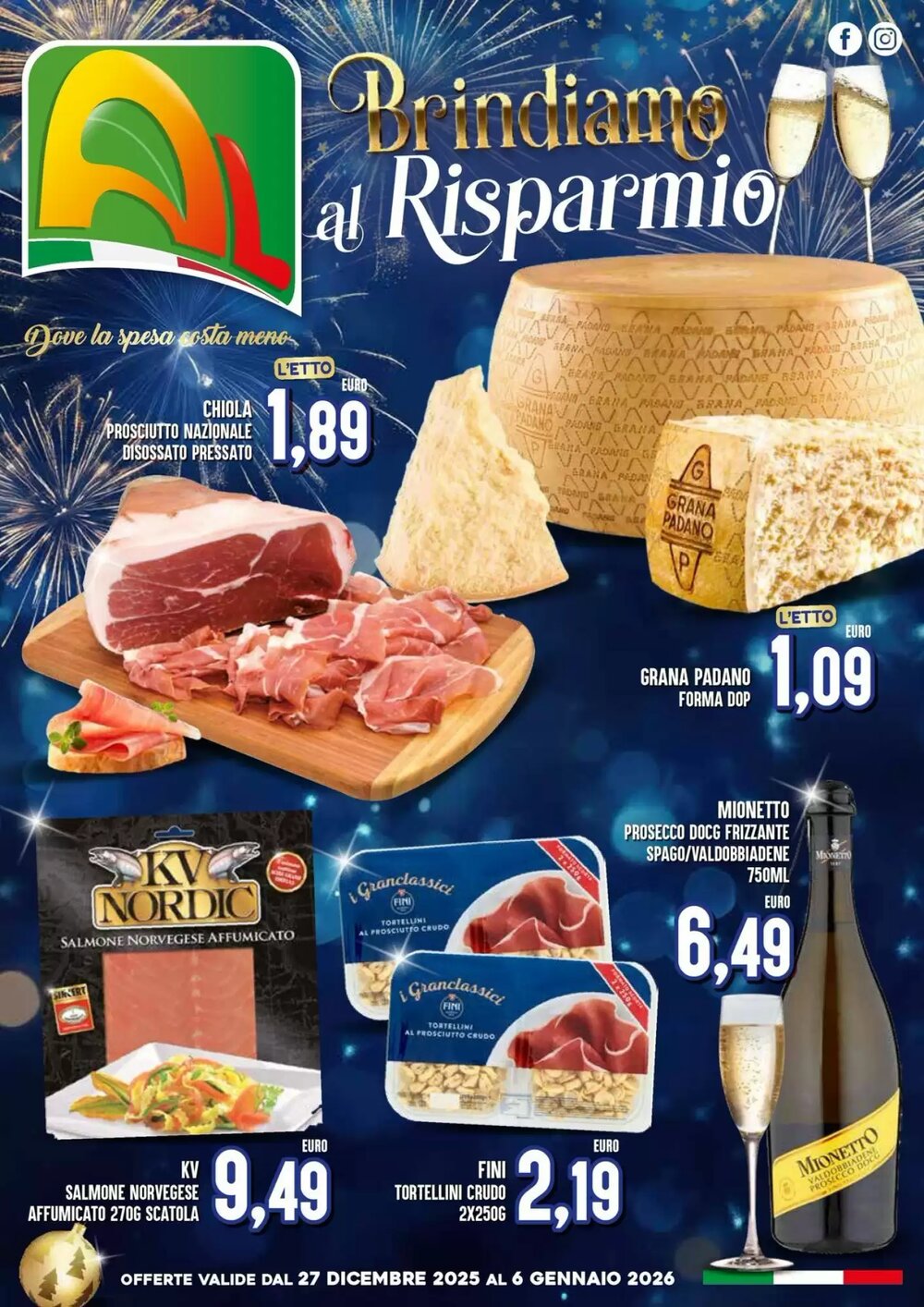 Volantino promozionale Al Discount  valide dal 27/12/2025 - Pagina 1.