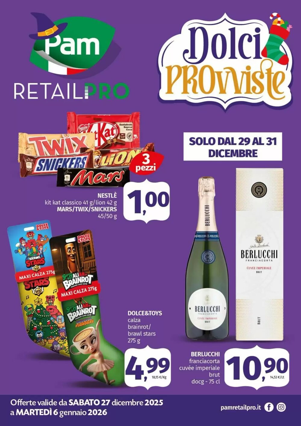 Volantino promozionale Pam  valide dal 27/12/2025 - Pagina 1.