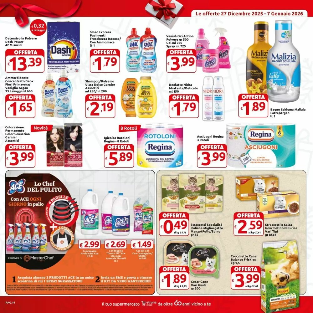 Volantino promozionale Carrefour Market  valide dal 27/12/2025 - Pagina 14.