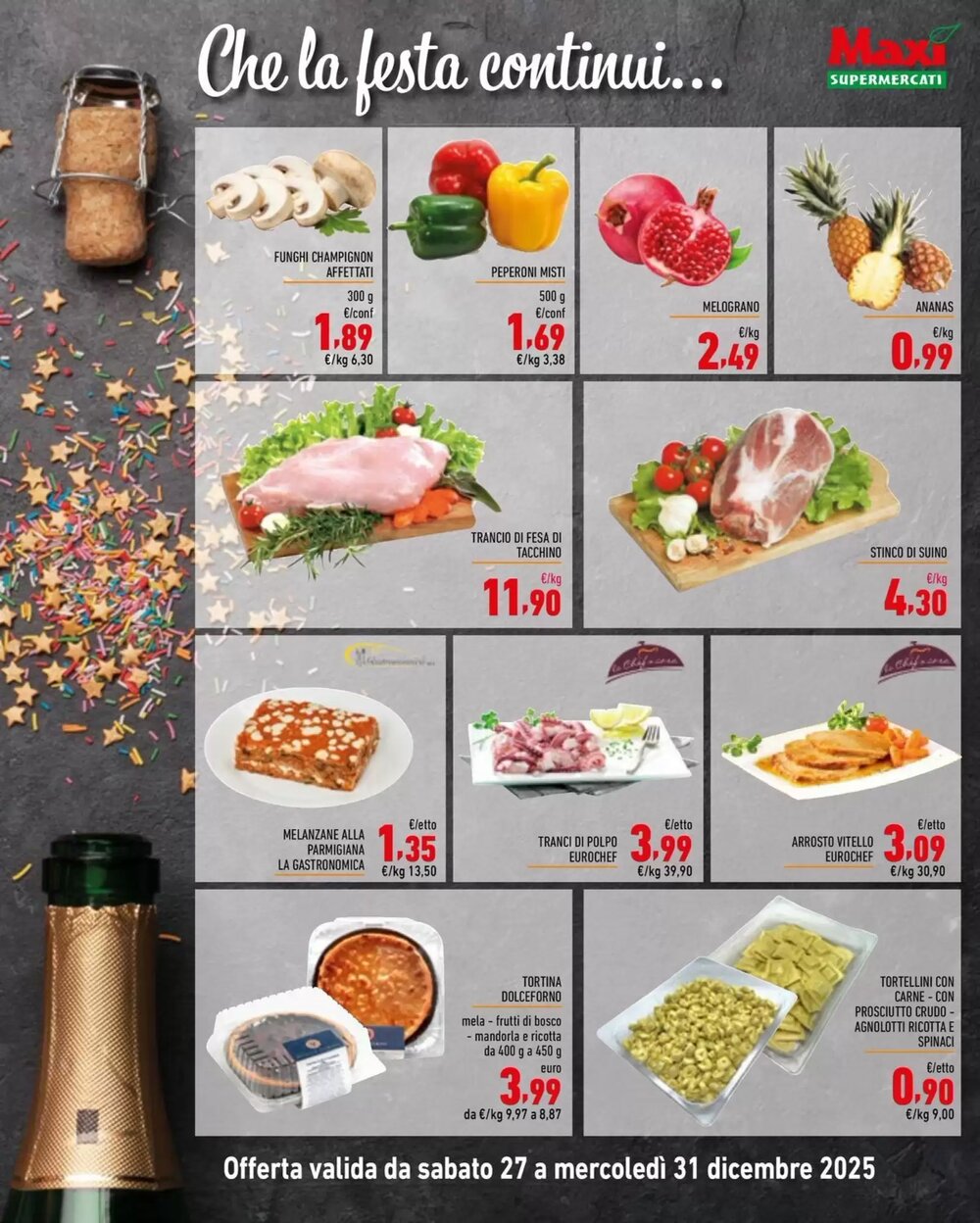 Volantino promozionale Maxi Supermercati  valide dal 27/12/2025 - Pagina 1.