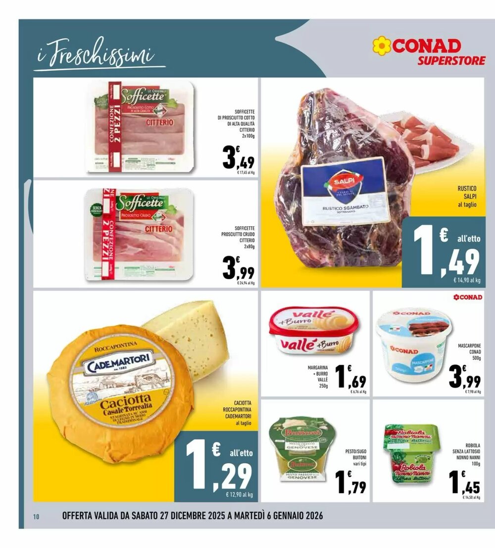 Volantino promozionale Conad Superstore  valide dal 27/12/2025 - Pagina 10.