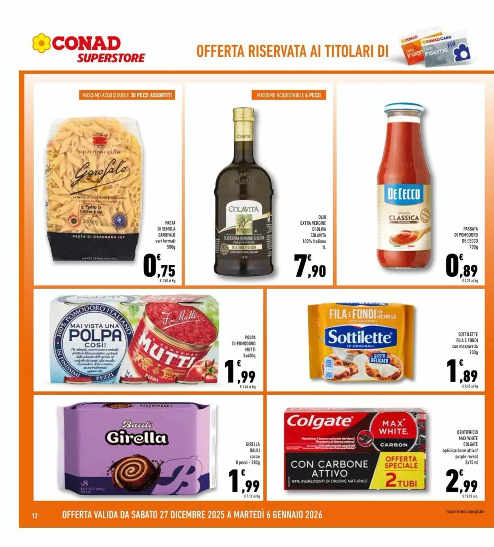 Volantino promozionale Conad Superstore  valide dal 27/12/2025 - Pagina 12.