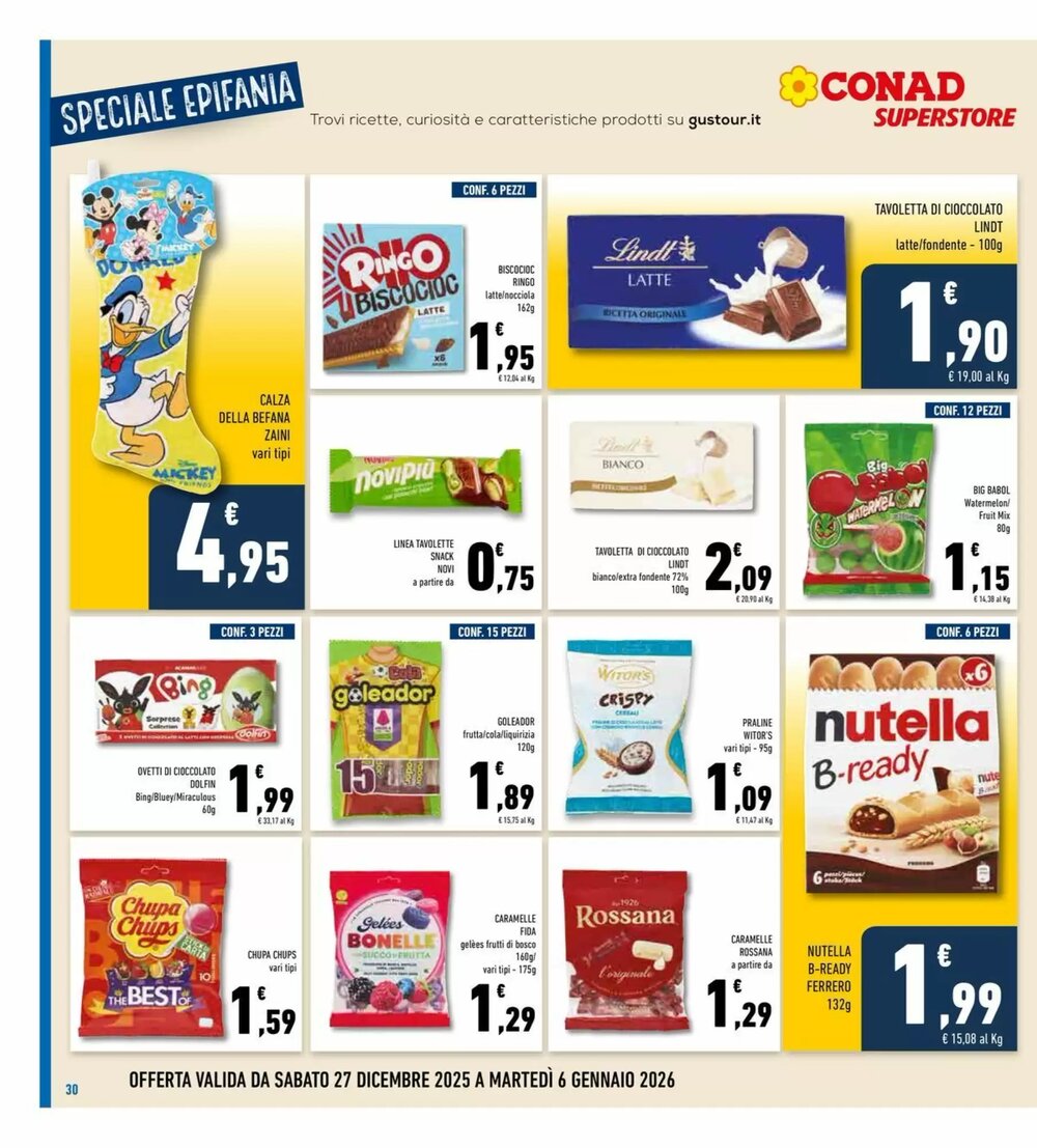 Volantino promozionale Conad Superstore  valide dal 27/12/2025 - Pagina 30.