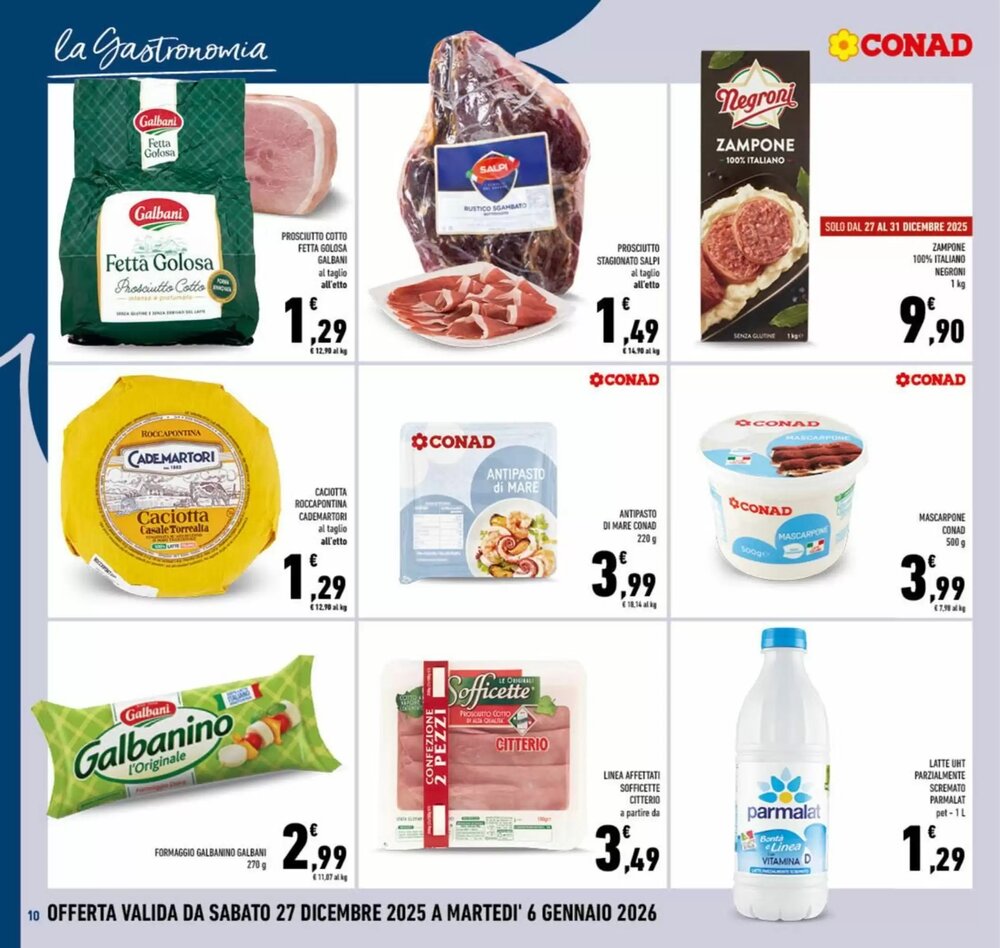 Volantino promozionale Conad  valide dal 27/12/2025 - Pagina 10.