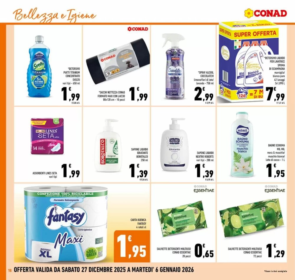 Volantino promozionale Conad  valide dal 27/12/2025 - Pagina 16.