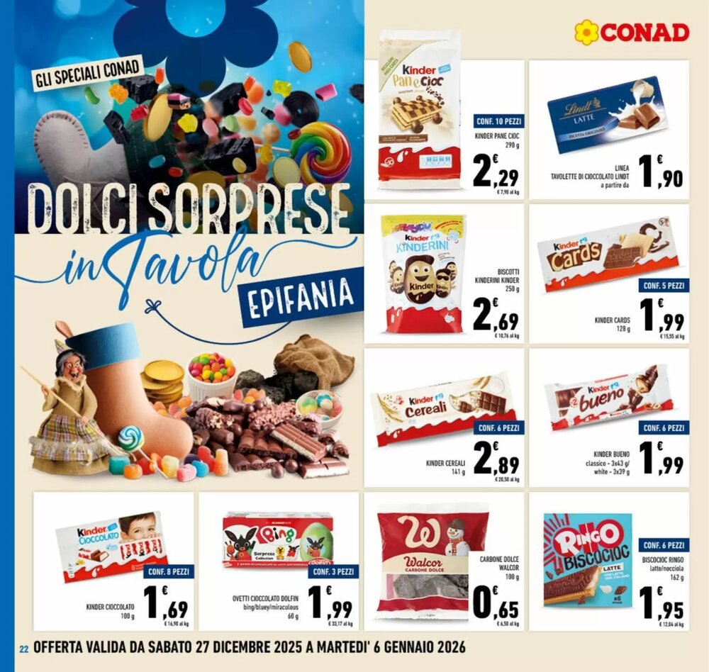 Volantino promozionale Conad  valide dal 27/12/2025 - Pagina 22.