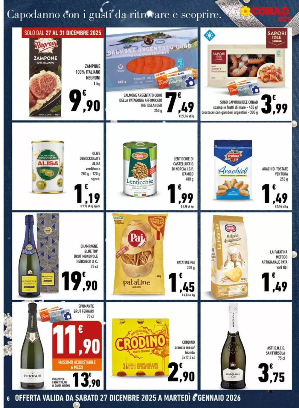 Volantino promozionale Conad City  valide dal 27/12/2025 - Pagina 6.