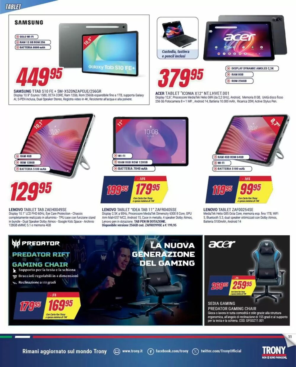 Volantino promozionale Trony  valide dal 27/12/2025 - Pagina 11.