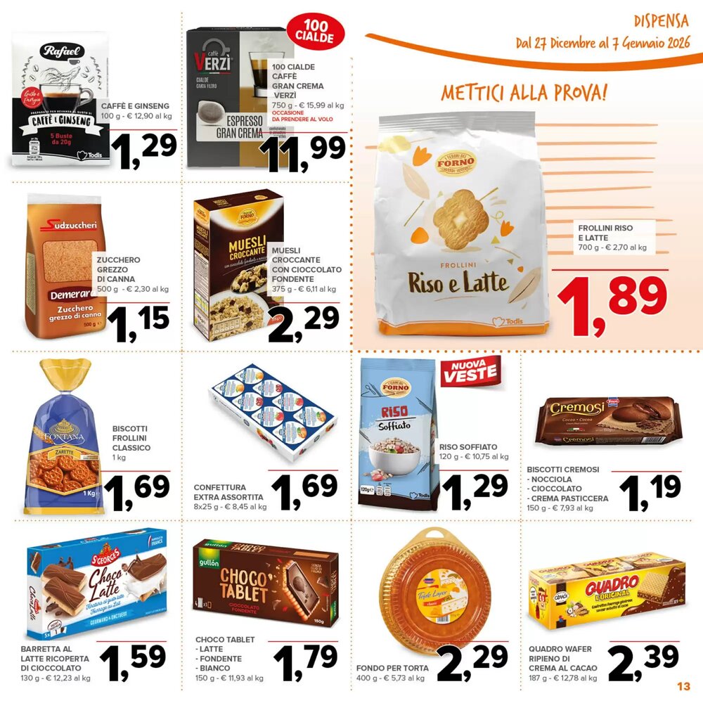 Volantino promozionale Todis  valide dal 27/12/2025 - Pagina 13.