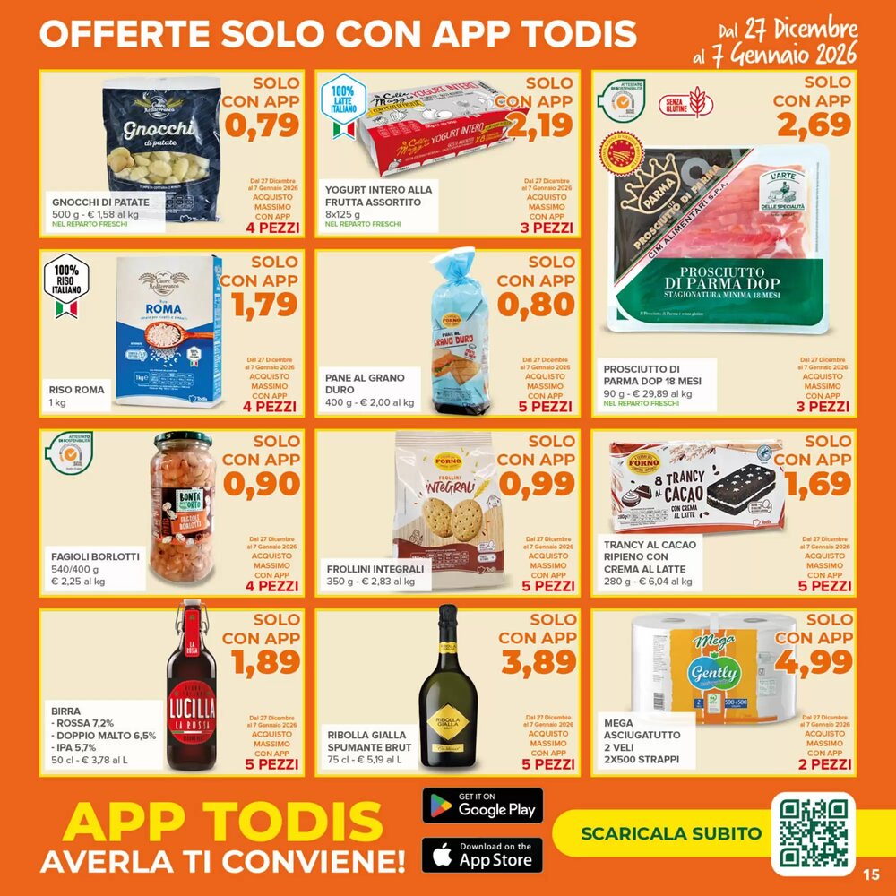 Volantino promozionale Todis  valide dal 27/12/2025 - Pagina 15.
