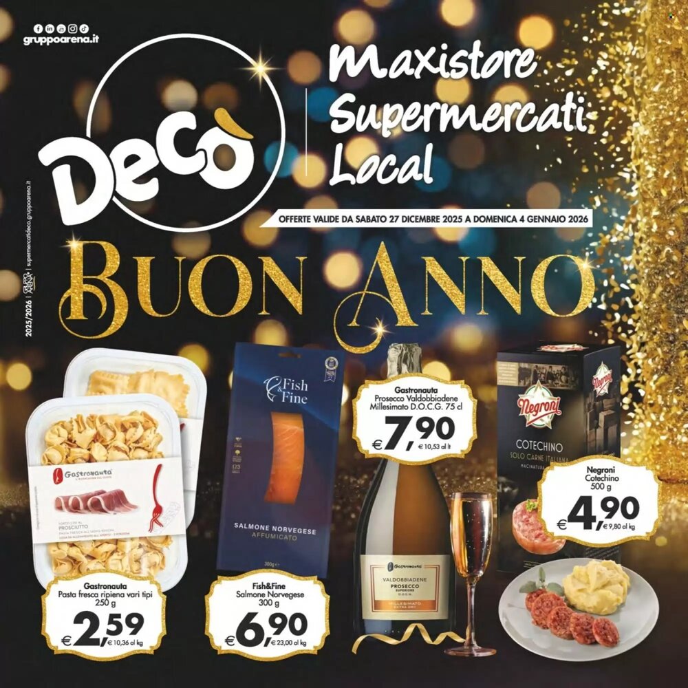 Volantino promozionale Deco Supermercati  valide dal 27/12/2025 - Pagina 1.