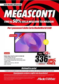 Volantino promozionale MediaWorld  valide dal 27/12/2025 - Pagina 13.